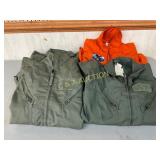 4 Military-Style Coveralls, Including Orange and G 4 Military-Style Coveralls, Including Orange and G