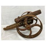 Early Signal Cannon with Wooden Carriage and Iron Early Signal Cannon with Wooden Carriage and Iron