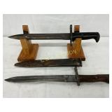 Two Early WW2-Era Knives with Scabbard Two Early WW2-Era Knives with Scabbard