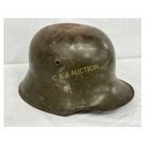 Early World War II Steel Helmet with Partial Liner Early World War II Steel Helmet with Partial Liner