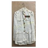 Early U.S. Military White Dress Jacket with Insign Early U.S. Military White Dress Jacket with Insign