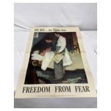 1943 WW2 Freedom from Fear Poster by Norman Rockwe 1943 WW2 Freedom from Fear Poster by Norman Rockwe