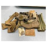 Early WWII U.S. Gas Mask with Bag and Personal Art Early WWII U.S. Gas Mask with Bag and Personal Art