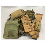 WWII Military Equipment Lot Including Holsters, Be WWII Military Equipment Lot Including Holsters, Be
