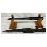 16-Inch World War II Bayonet with Scabbard 16-Inch World War II Bayonet with Scabbard