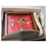 Various Lot of WW2-Era Items, Including Medals, Ri Various Lot of WW2-Era Items, Including Medals, Ri