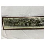 Framed 1918 Panoramic Group Photograph of Military Framed 1918 Panoramic Group Photograph of Military