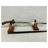 24-Inch Early World War Dagger with Scabbard and A 24-Inch Early World War Dagger with Scabbard and A