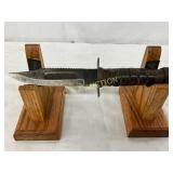 10-Inch WWII-Era Combat Knife with Serrated Spine 10-Inch WWII-Era Combat Knife with Serrated Spine