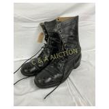 Genesco Navy Combat Boots, Size 12R, Black Leather Genesco Navy Combat Boots, Size 12R, Black Leather