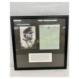 Framed Letter and Photograph Signed by Admiral Lou Framed Letter and Photograph Signed by Admiral Lou