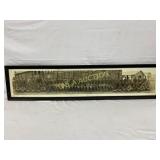 Panoramic Military Photograph in Black Wooden Fram Panoramic Military Photograph in Black Wooden Fram