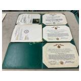 Three U.S. Military Certificates with Awards and R Three U.S. Military Certificates with Awards and R