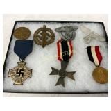 7 WWII German Medals, Including Merit and Service 7 WWII German Medals, Including Merit and Service