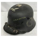 World War II German Helmet with Eagle and Swastika World War II German Helmet with Eagle and Swastika