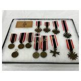 13 WWII German Medals and Awards with Ribbons 13 WWII German Medals and Awards with Ribbons
