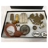 German WWII-Era Military Items Including Insignia, German WWII-Era Military Items Including Insignia,