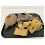 3 World War Era U.S. Items: Canteen, Holster, and 3 World War Era U.S. Items: Canteen, Holster, and