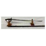 33-Inch U.S.M.C. Civil War Sword with Scabbard 33-Inch U.S.M.C. Civil War Sword with Scabbard