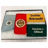 4 WWII German Armbands in Various Colors and Desig 4 WWII German Armbands in Various Colors and Desig