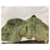 Two Early U.S. Military Airborne Coats with Insign Two Early U.S. Military Airborne Coats with Insign