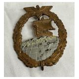Auxiliary Cruiser War Badge, Late War Issue by F.W Auxiliary Cruiser War Badge, Late War Issue by F.W