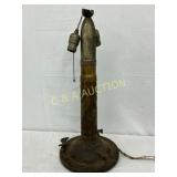 22-Inch Artillery Shell Repurposed as a Lamp Base 22-Inch Artillery Shell Repurposed as a Lamp Base