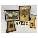 WWII Military Memorabilia Group Including Medals, WWII Military Memorabilia Group Including Medals,
