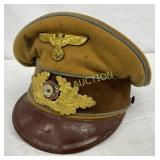 German WWII Officer�s Visor Cap with Insignia German WWII Officer�s Visor Cap with Insignia