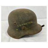 WWII German Military Steel Helmet with Chinstrap WWII German Military Steel Helmet with Chinstrap