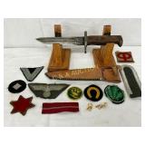 13 U.S. Knife and Patches Including U.S. Marked Kn 13 U.S. Knife and Patches Including U.S. Marked Kn