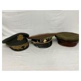 3 Early WW2-Era U.S. Military Hats 3 Early WW2-Era U.S. Military Hats