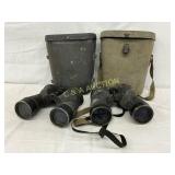 U.S. Navy Binoculars Lot of 2 with Carrying Cases U.S. Navy Binoculars Lot of 2 with Carrying Cases