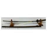 WWII Japanese Sword with Scabbard, 36 Inches WWII Japanese Sword with Scabbard, 36 Inches