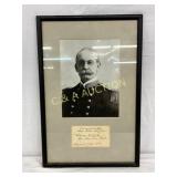 Framed 1903 Photograph of Military Officer with Ha Framed 1903 Photograph of Military Officer with Ha