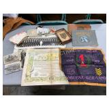 WW2 Era Letters, Photographs, Books, Certificate, WW2 Era Letters, Photographs, Books, Certificate,