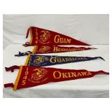 4 Early WWII-Era US Marine Corps Commemorative Fla 4 Early WWII-Era US Marine Corps Commemorative Fla