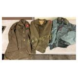 Three Early WW2 Era Military Uniform Jackets Three Early WW2 Era Military Uniform Jackets