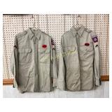 Two U.S. Airborne Uniform Shirts with 82nd Airborn Two U.S. Airborne Uniform Shirts with 82nd Airborn
