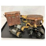 Two Binoculars with Leather Cases, Including One G Two Binoculars with Leather Cases, Including One G