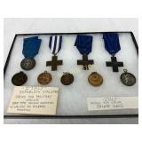 9 Italian Military Medals Including Cross for Mili 9 Italian Military Medals Including Cross for Mili