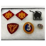 6 Early World War II Era Military Patches and Memo 6 Early World War II Era Military Patches and Memo