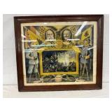 Framed Color Lithograph Titled �Die Letzte Vision, Framed Color Lithograph Titled �Die Letzte Vision,