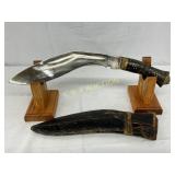 Early Foreign War Knife with 15-Inch Blade and She Early Foreign War Knife with 15-Inch Blade and She