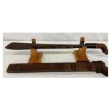 23-Inch Early Foreign Machete-Style Blade with Woo 23-Inch Early Foreign Machete-Style Blade with Woo