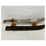 25in Collins & Company Machete with Sheath 25in Collins & Company Machete with Sheath