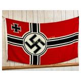 WWII German Reich War Flag, 38in x 65in WWII German Reich War Flag, 38in x 65in