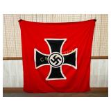 Large World War II German Flag with Iron Cross Sym Large World War II German Flag with Iron Cross Sym