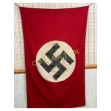 45in x 70in German WWII Flag with Swastika 45in x 70in German WWII Flag with Swastika