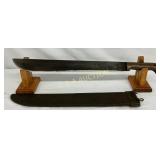 23-Inch U.S. Marked Machete with Scabbard 23-Inch U.S. Marked Machete with Scabbard